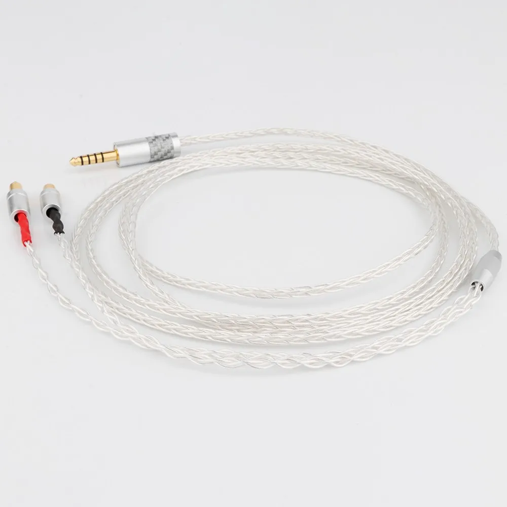 1PC 8 Core OCC cavo auricolare intrecciato placcato oro argento per cuffie Shure SRH1540 SRH1840 SRH1440