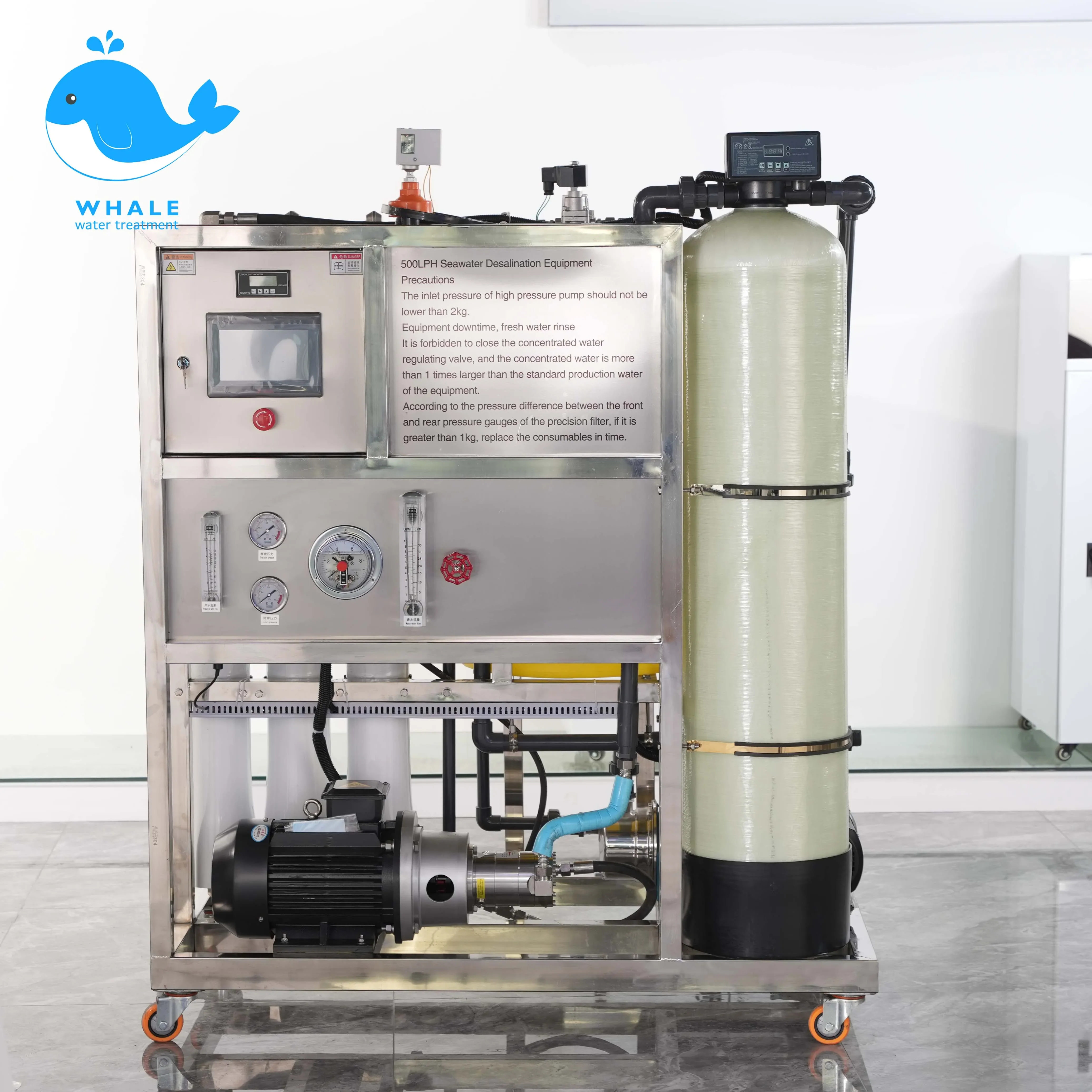 Water Treatment Plant Water Tanks Plastic 4000lph Ro Desalination Plants Water Purification