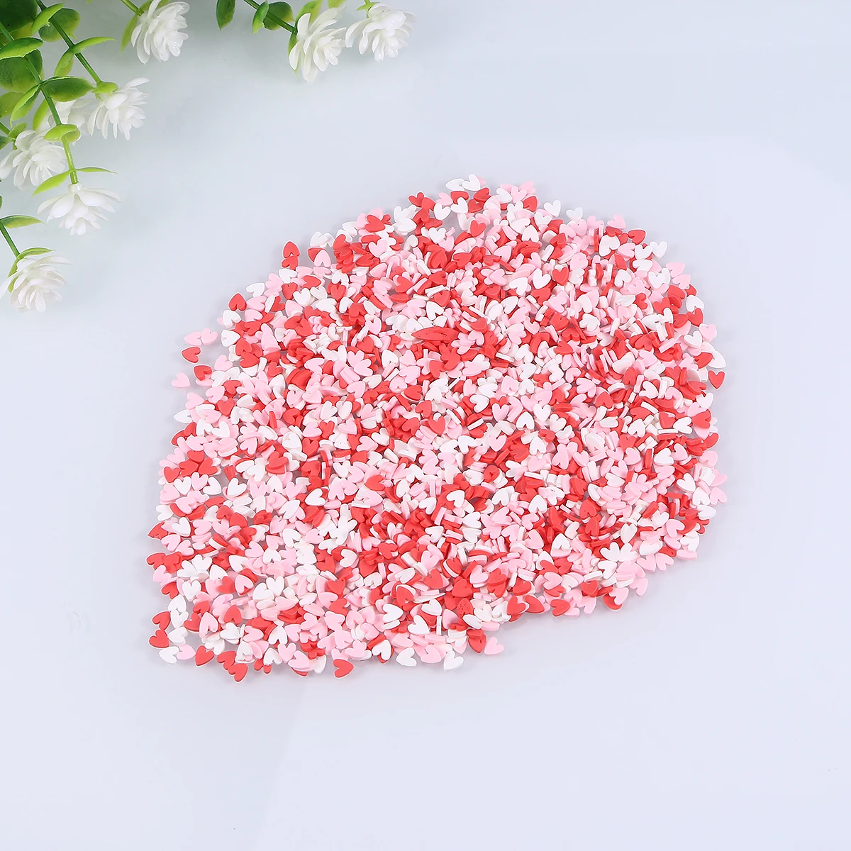 

100G Mixed Color Polymer Clay Sprinkles Heart Shape Soft Candy Decor Diy Crafts Phone Case Accessories Clay Charms Filler