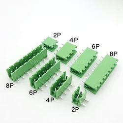 50PCS KF2EDGK 5.08 2EDG PCB 2PIN~12PIN Straight/Curved Needle Connector Plug-In Terminal Block 5.08MM KF2EDGR/KF2EDGV