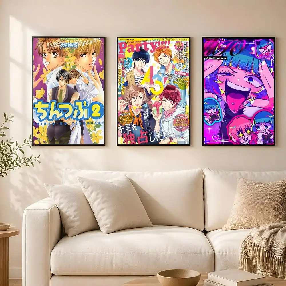 Anime Everyday Host Poster poster Self-adhesive wall stickers, suitable for room decoration, high-quality printing.