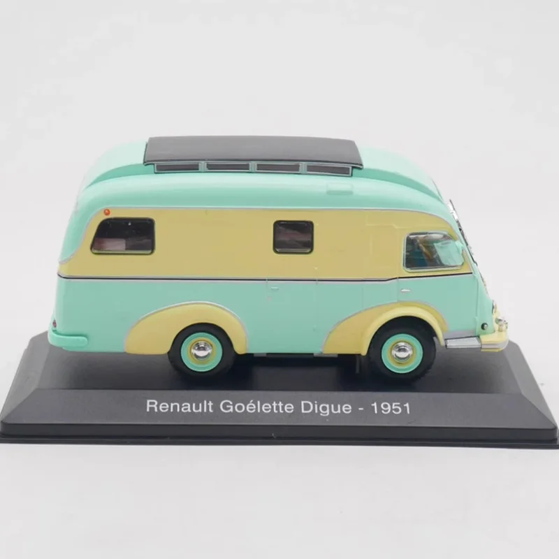 Schaal 1:43 IXO Goelette Digue 1951 Camper Van Legering Model Auto Diecast Eindproduct Simulatie Speelgoed Collectie Statisch Model