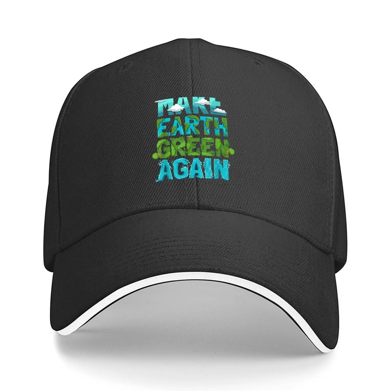 

Make Earth Green Again Environmental Earth Day Light T-Shirt T-Shirt Baseball Cap Icon Sunhat Hat Man Luxury Ladies Men's