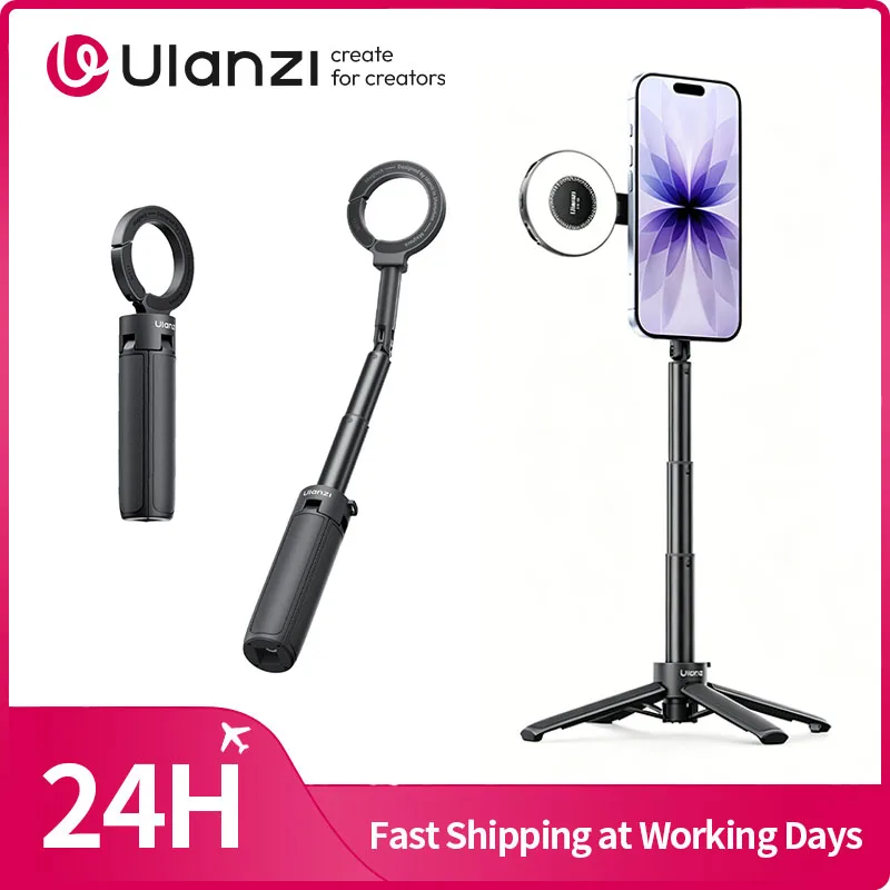 Ulanzi MT71 Magnetic Mini Selfie Stick Telescoping Pole Phon