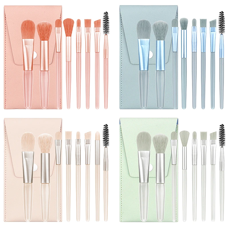 

8 Pcs Makeup Brushes Set Eye Shadow Foundation Women Cosmetic Brush Eyeshadow Blush Beauty Make Up Tools Bag