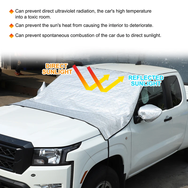 

Для моделей 22+ солнцезащитного козырька Nissan Frontier и снежного щитка, автомобильного солнцезащитного козырька и аксессуаров для защиты от грязи от грязи.