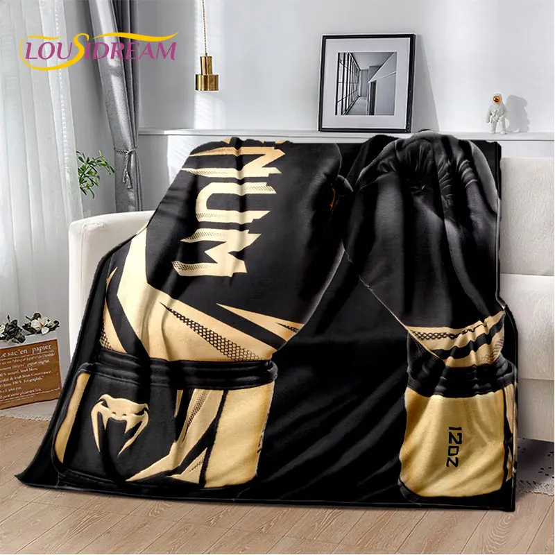 3D Boxing Gloves Boxer Fight Soft Plush Blanket,Flannel Blanket Throw Blanket for Living Room Bedroom Bed Sofa Picnic Cover Kid