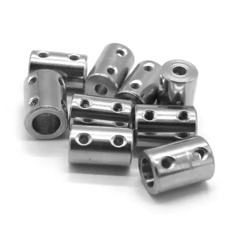 10pcs 4mm/5mm/6mm/8mm/10mm 45# Steel Rigid Shaft Coupling Coupler Motor Transmission Connector Sleeve D14L22 D16L22 14x22 16x22