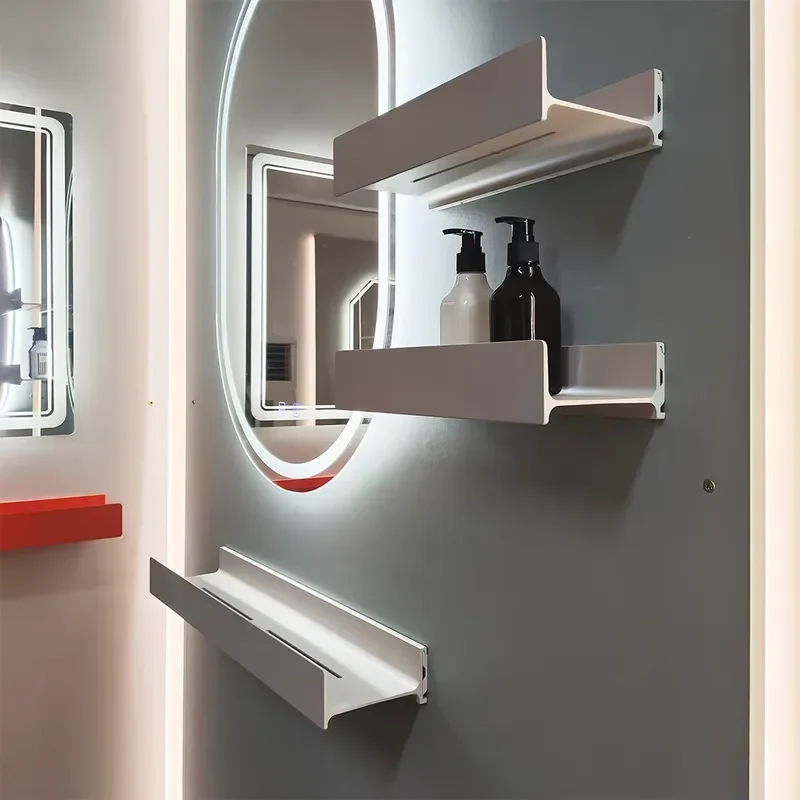 Modern Rectangular LED Wall Light Hidden Locker Aluminum Alloy Retractable Design Modular Living Room Storage Customizable