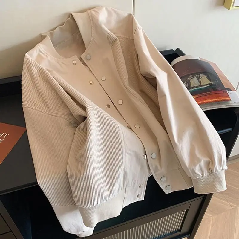 

Baseball Jackets Pink Womens Summer Outwears Rhinestone Flocking Epaulets Batwing Cloth Riding Sportswears Round-Neck Overlong