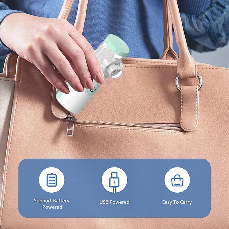 Medical Nebulizer Machine Asthma Inhaler Mini Handheld Automizer Children Adult Kid Steam Inhale Home Nebulizer Health Care