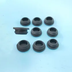 10pcs Black White Solid Silicone Rubber Caps T Type Plug Cover Snap-on Gasket Blanking End Seal Stopper 2.5mm-60mm
