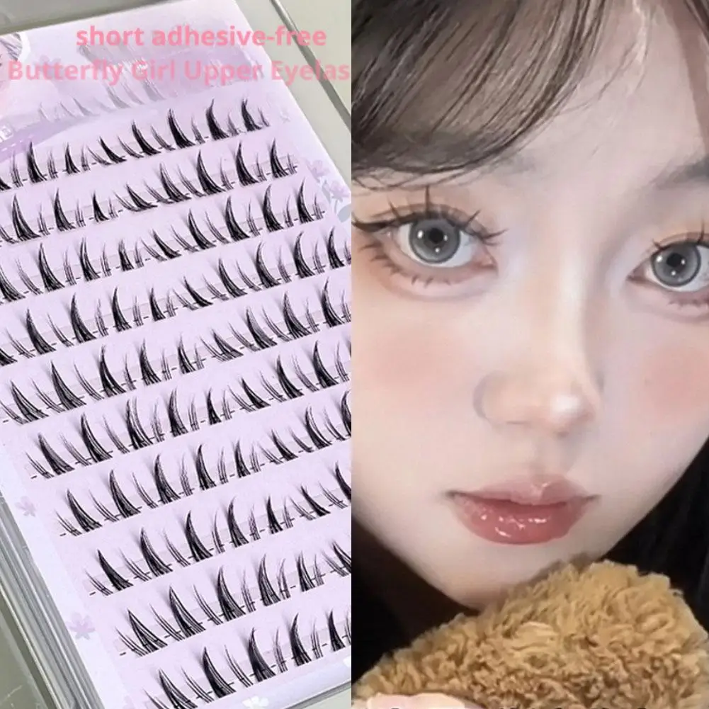 Natural diy extensão de cílios mangá estilo coreano diy em forma de w cluster cílios segmentados para maquiagem dos olhos cílios suprimentos