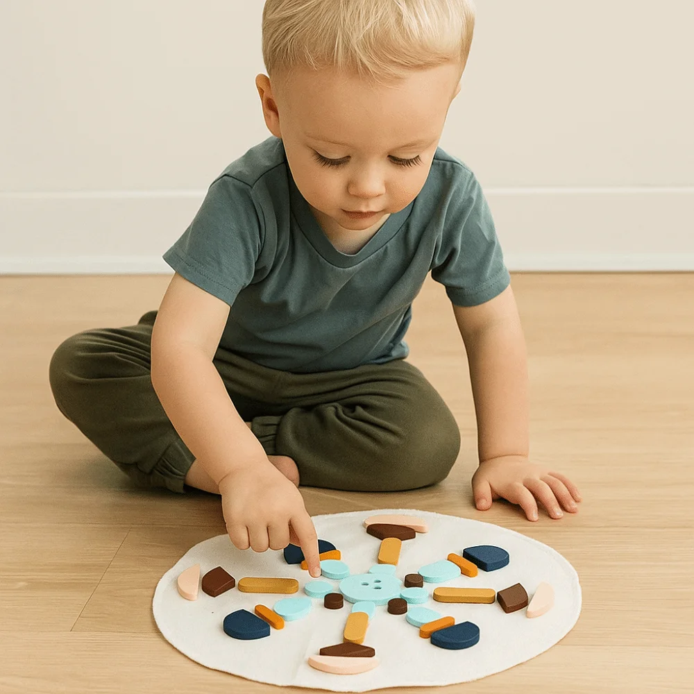 Puzzle de forme géométrique en bois, jouet Montessori de couleur assortie, blocs de construction éducatifs exquis de forme géométrique