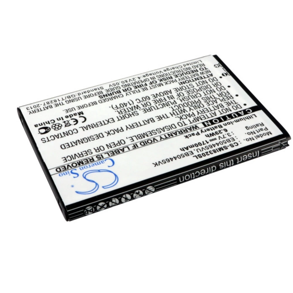 Li-ion Mobile, Baterai Ponsel Pintar untuk MetroPCS, Coolpad, T-Mobile, USCellular, Vodafone, 3.7V, 1700mAh, Model Kompatibel: 8809