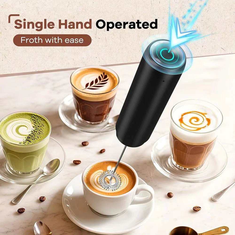 1 Set of Electric Milk Mixer, Coffee Milk Mixer, Egg Beater, AA Type Portable Cream Mixer, Beverage Foam Maker