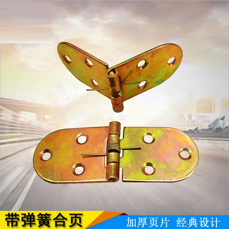 Hidden Folding Table Hinge Flip Plate Cabinet Hinge Spring Loaded Hinge Hardware Accessories for Table Iron Case