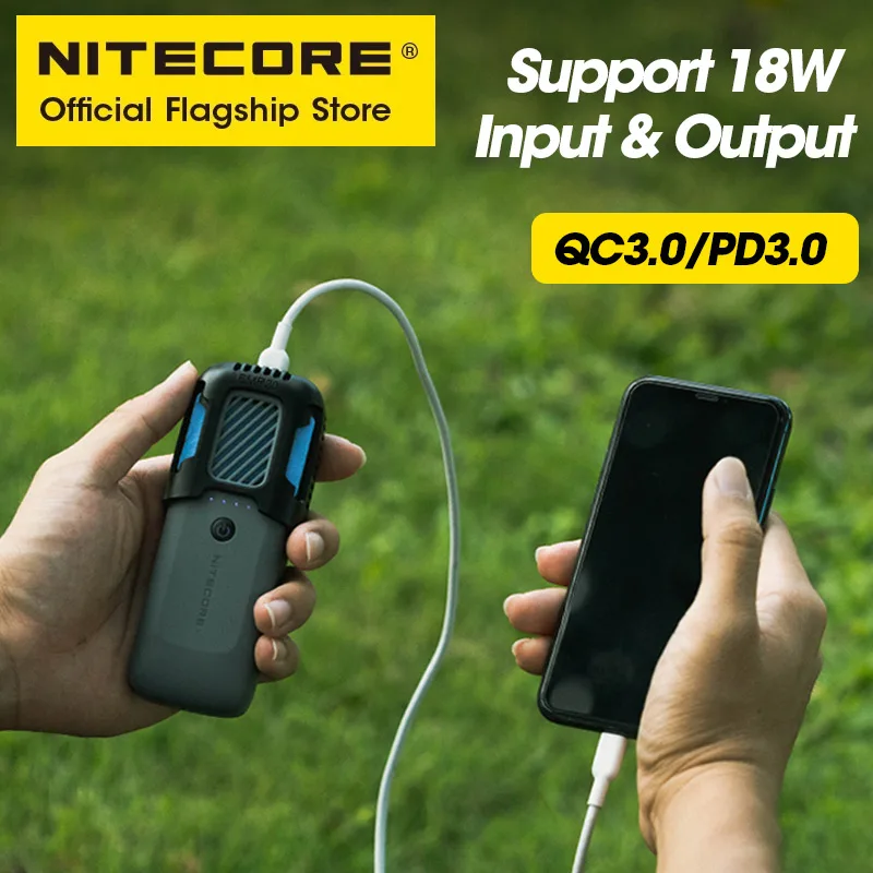 Nitecore Emr20 Draagbare Muggen Repeller USB-C Oplaadbare Ingebouwde Batterij Pd/Qc 3.0 18W Power Bank Voor Wandelen De Hond Camping