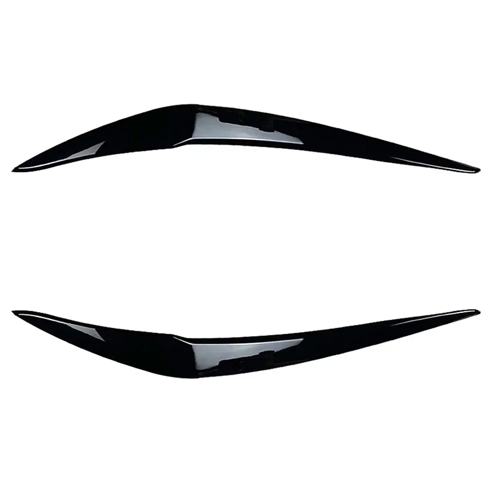 2Pcs/set Headlight Cover Eyelid Gloss Black Eyebrow For BMW 2015-2018 F20 F21 1-Series 116i 118i 120i 125i 128i Hatchback