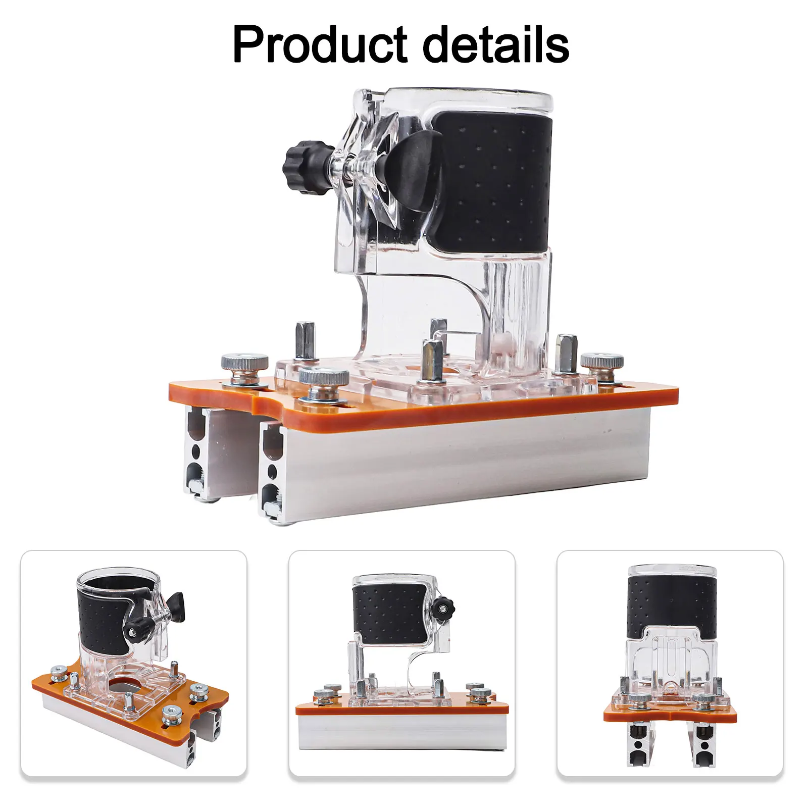 Router Slotting Tool Compact Router Base Adaptable Thickness Range Versatile Woodworking Router Base For Woodworking
