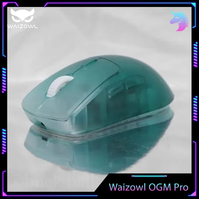 

Мышь Waizowl Ogm Pro, 3-режимная Bluetooth, беспроводная, 2,4 г, проводная игровая мышь Paw3395, киберспортивная мышь, голубая мышь на заказ для компьютера, ПК, подарок