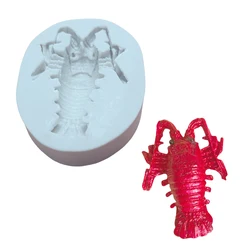 Lobster 3d Silicone Mold Kitchen Baking Tool DIY Design Pastry Dessert Fondant Resin Mould Shrimp Cake Chocolate Lace Decoration