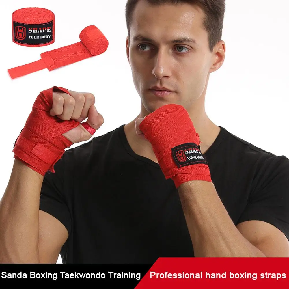 Boxing Bandage Sports Strap Sanda Kick Boxing MMA Hand Wraps Belt Gloves Boxing Sports Bandage Wraps Q4D6