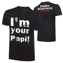 2024 New Summer Tee T Shirt for Men Eddie Guerrero Male Fashion Cotton Print Ovsesize T Shirt Casual Unisex Short Sleeve Tops