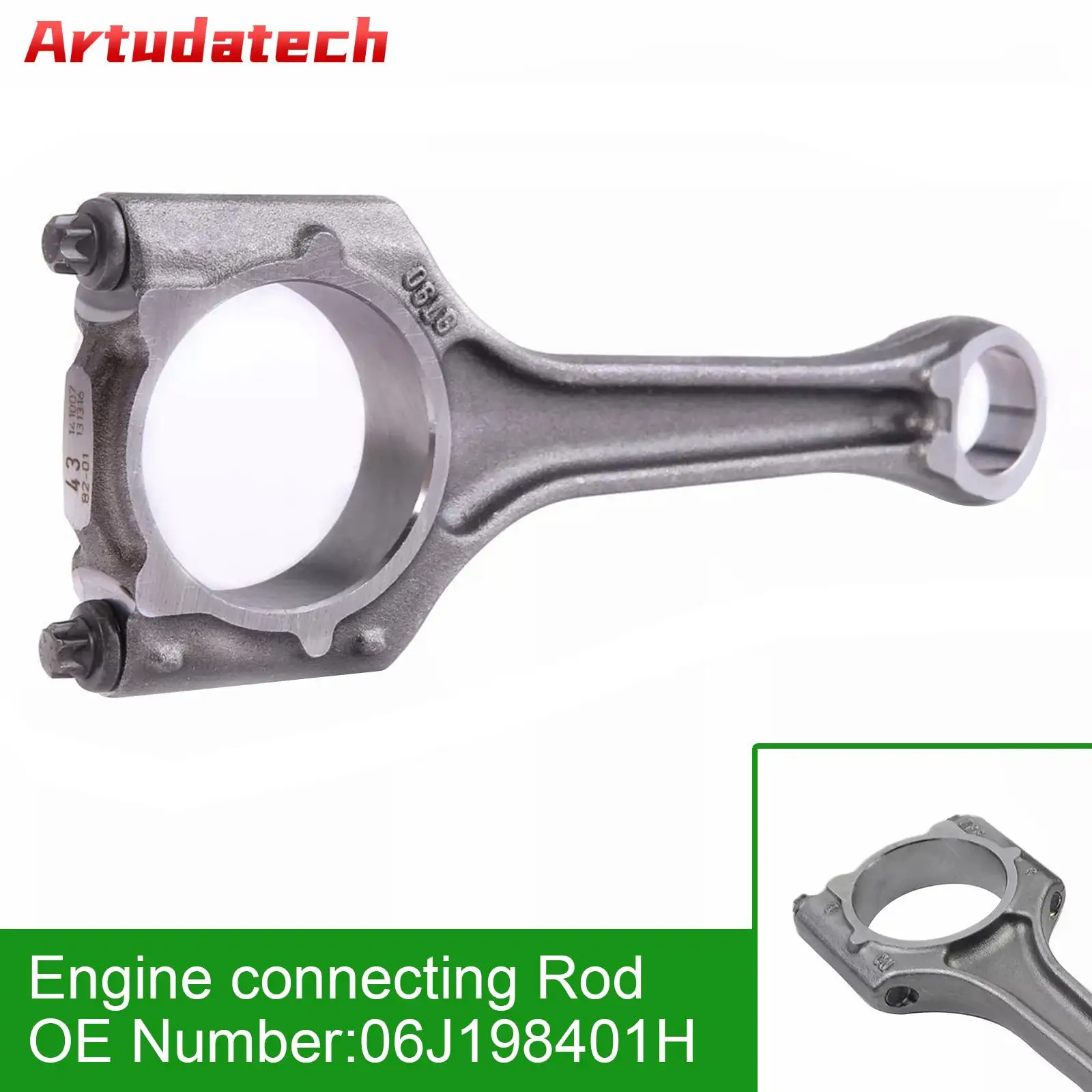 

Artudatech Engine connecting Rod 06J198401H 23mm For AUDI SKODA VW 1.8 CABD CBFA CCZA Car Accessories