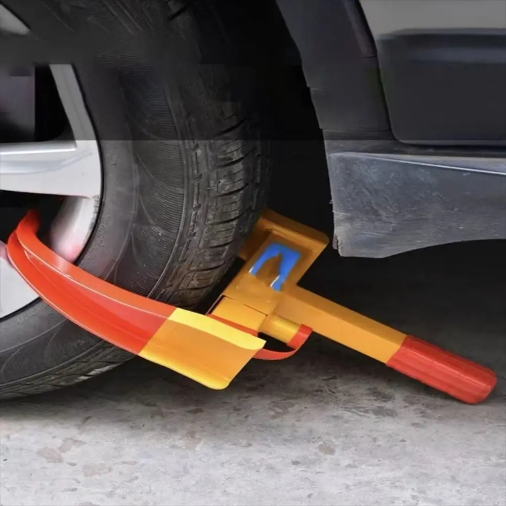 

Durable Heavy Duty Tire Lock Portable Universal Fitment Wheel Clamp Lock Security Ox Horn Design Car Accessorie Motorcycle