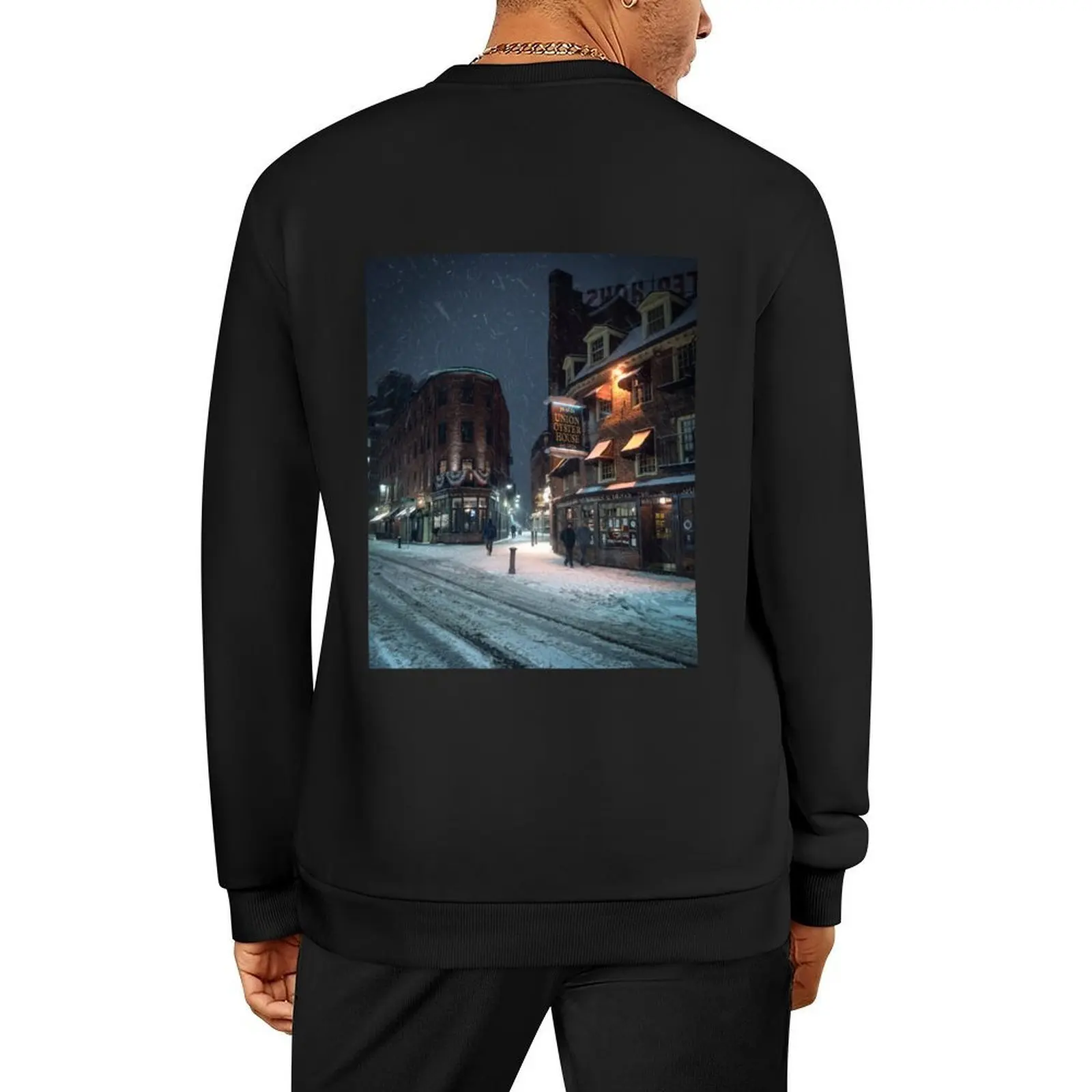 

Snow in Boston Pullover men wear mens designer clothes tracksuits autumn sweatshirts