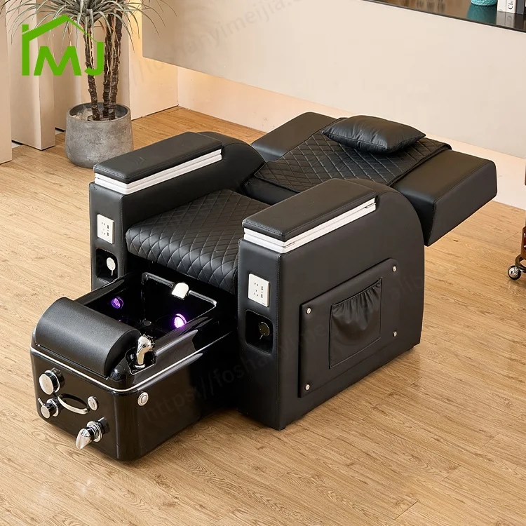 

Factory Custom Nail Salon Manicure Foot Bathing Massage Chair Electric Reclining Pedicure Spa Chair
