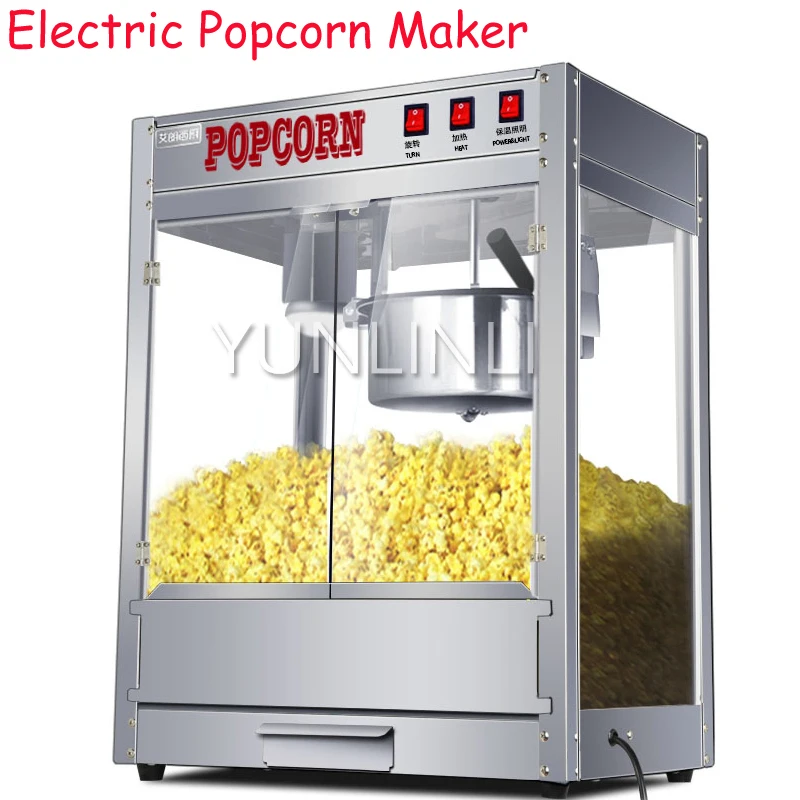 Commercial Popcorn Machine Electric Popcorn Maker Automatic Non-stick Popcorn Maker Macchina Per Pop Corn