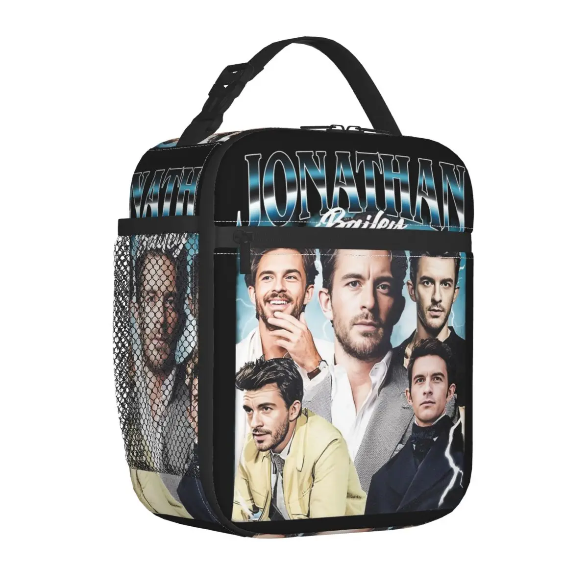 

Изолированная сумка для обеда Jonathan Bailey Actor, сумки-контейнеры для еды, портативный термохолодильник, ланч-бокс для пикника