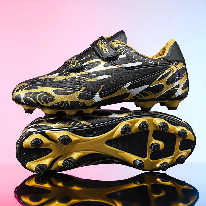 

New Men Kids Football Boots Ultralight Boys Professional Soccer Shoes Cleats Non-Slip Match Grass Training Shoes Drop Shipping