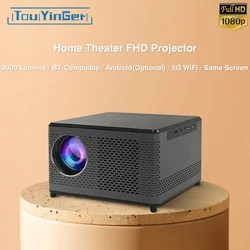 New Touyinger T10 full HD projector for home theater 9000 lumens Miracast Wifi mirroring USB Speaker 1080P LED Projectors