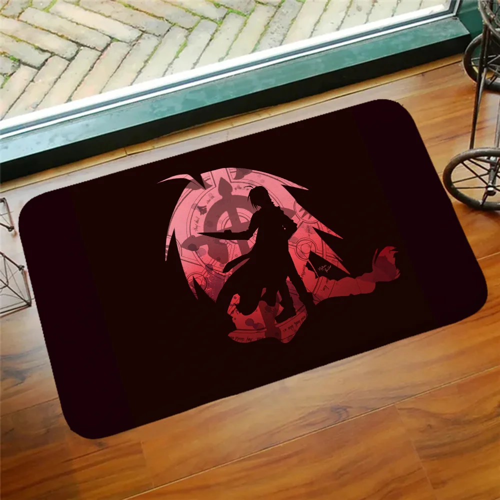 Fullmetal Alchemist Outdoor Doormat Entrance Door House Things to the House Goods for Home Decor Items Room Rug Luxury Carpet