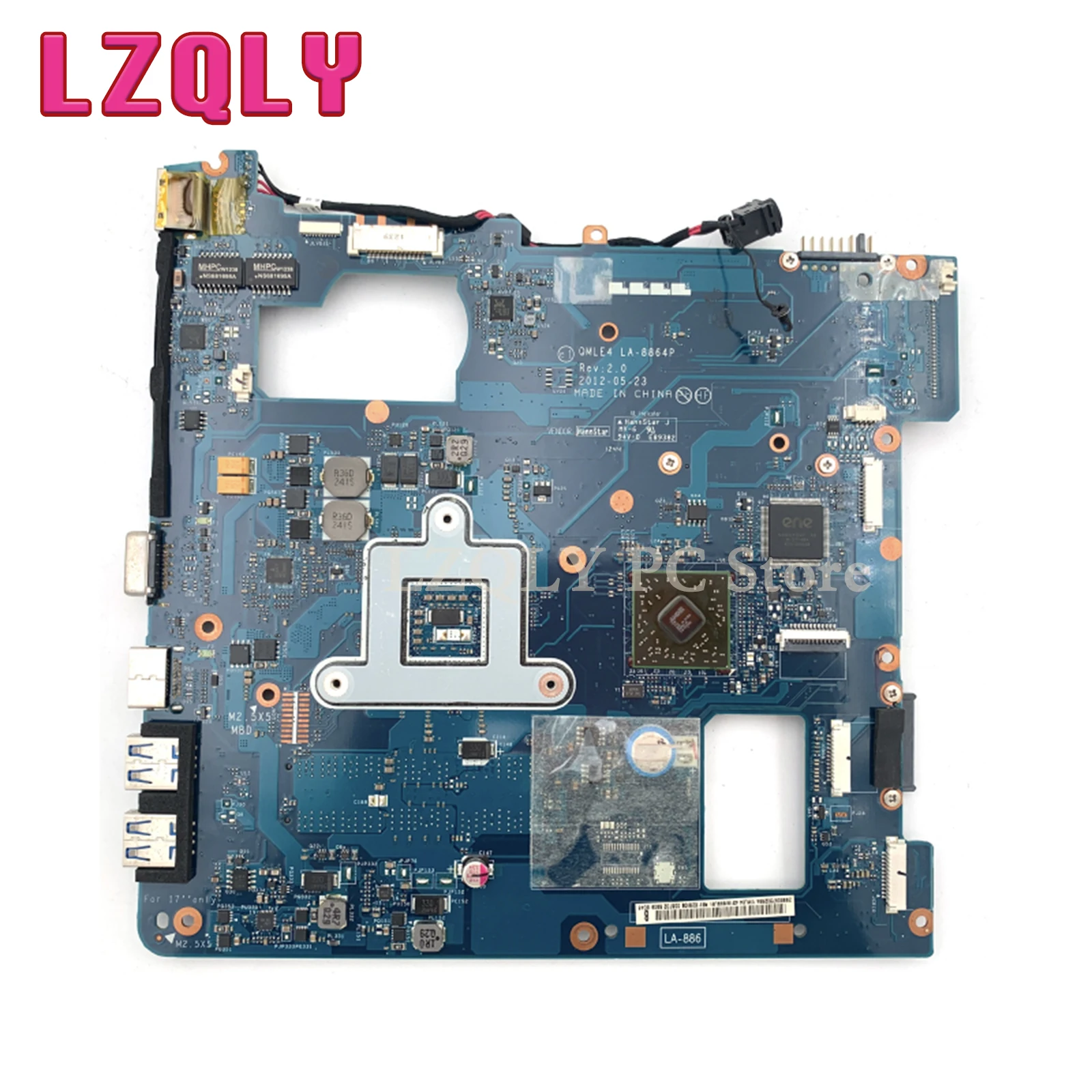 LZQLY For Samsung NP365 NP365E5C NP355V5C Laptop Motherboard QMLE4 LA-8864P BA59-03399A BA59-03565A MAIN BOARD DDR3