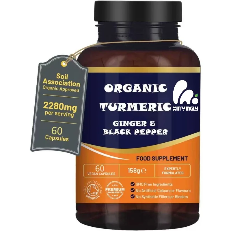 

Куркумин 2280 мг содержит черный перец и имбирь - 60 капсул чистого куркумина, активный ингредиент.