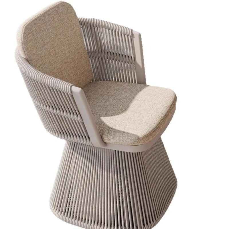 

Nordic rattan outdoor tables and chairs villa courtyard balcony garden living room rotatable creative designer rattan