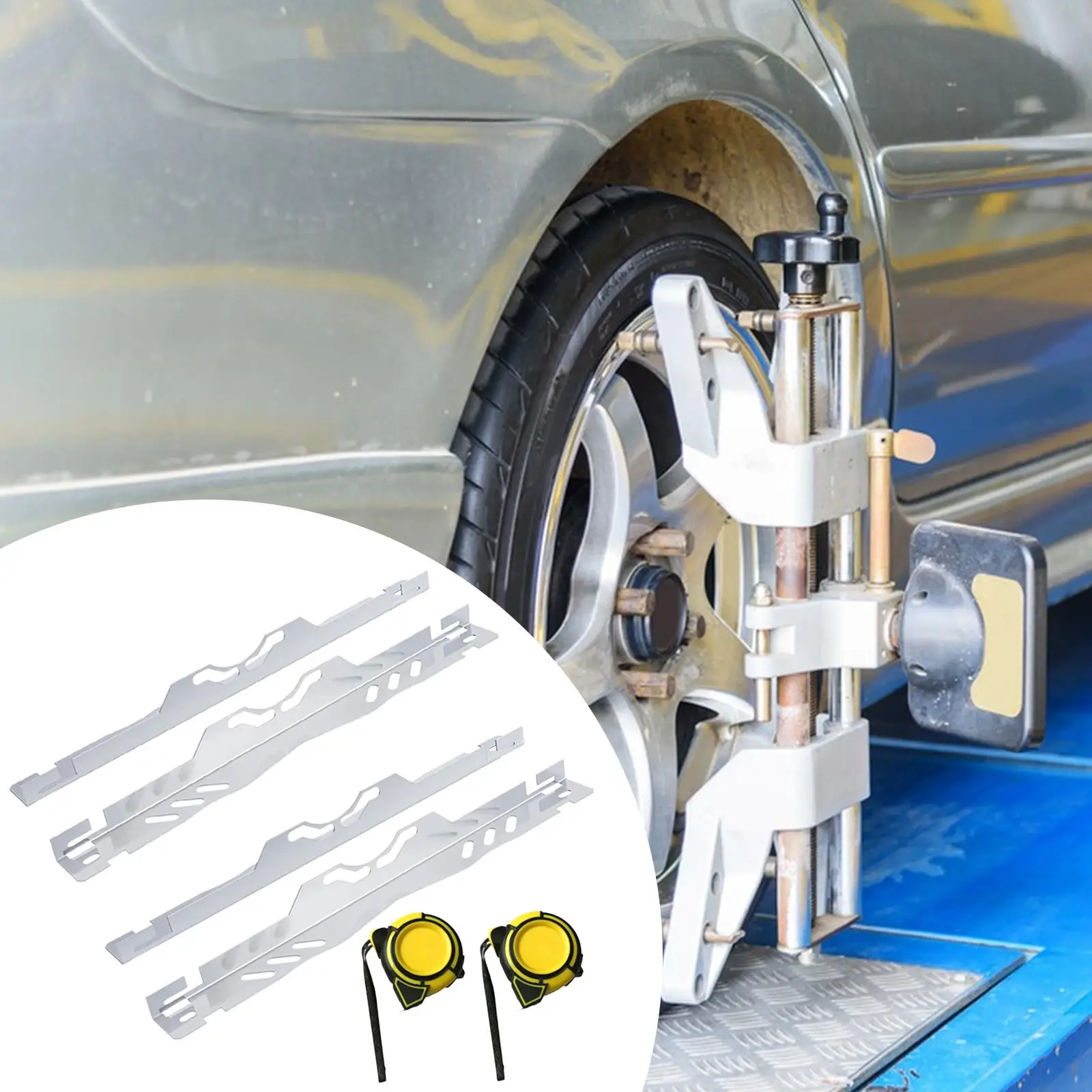 

2x Wheel Alignment Tool Plate Professional Measurements Spare Parts Accessories Toe Alignment Tool Plates for SUV Truck Car