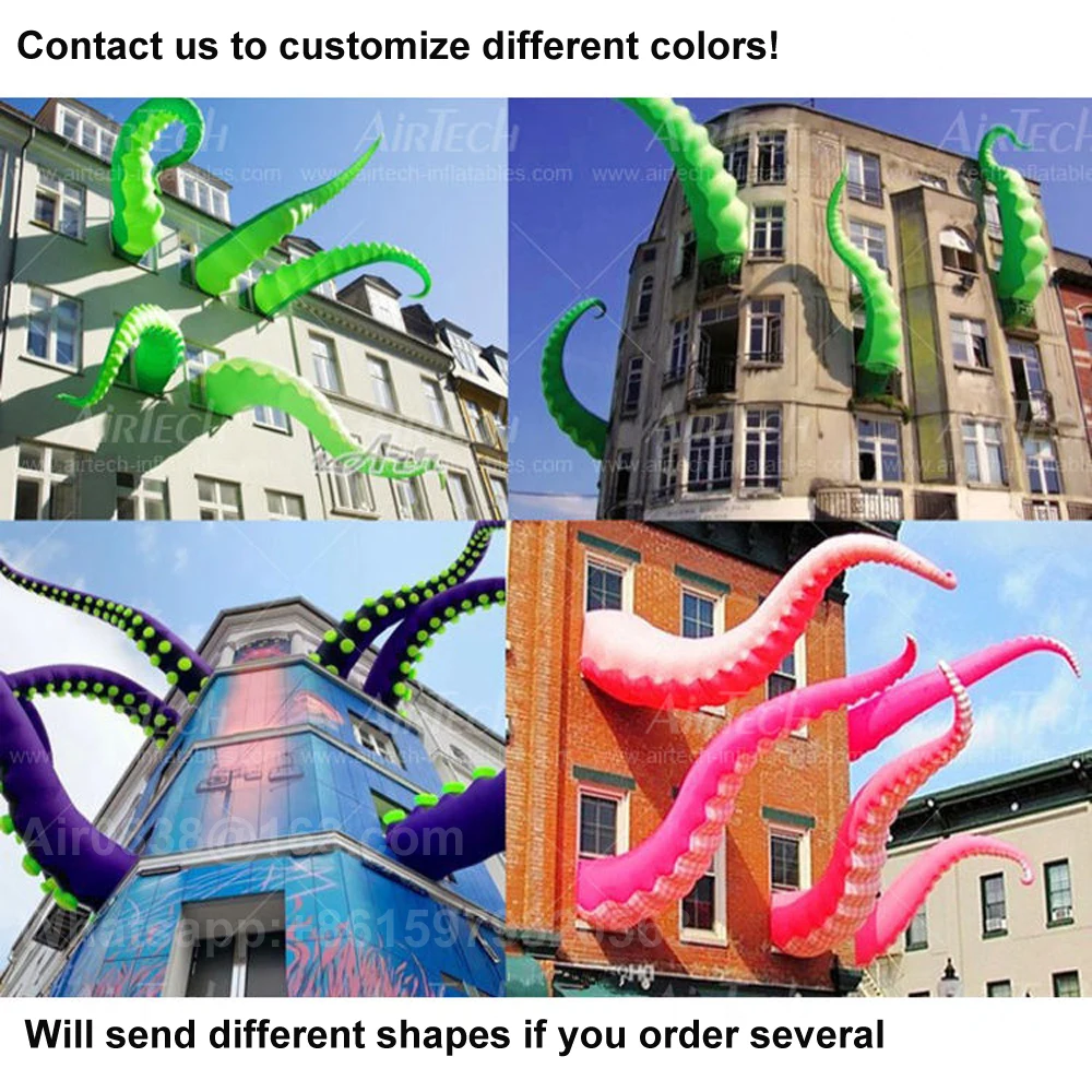 Purple Giant Inflatable Octopus Tentacles With Affordable Price Inflatable Octopus Arm/Feet For Outdoor Halloween Decoration