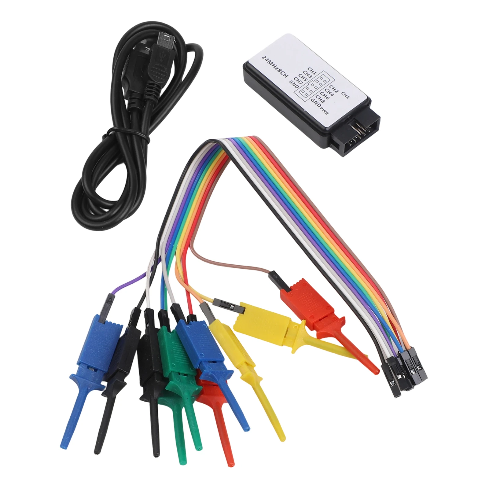 24M Sample 8 Channel USB Analyzer For ARM Microcontroller Debugging IIC UART Signal Testing Tool