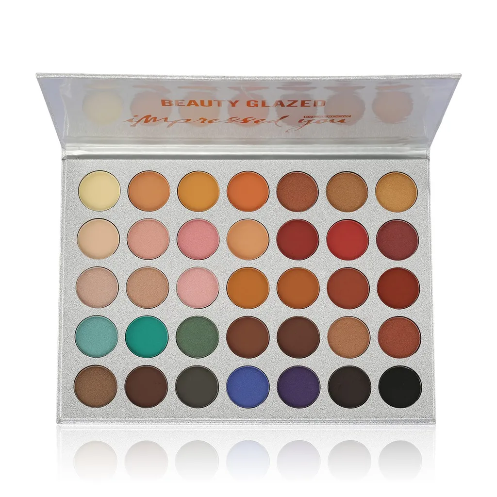 BEAUTY GLAZED Impressed Me Perfect 35 Colors Matte Shimmer Waterproof Longlasting Makeup Palette