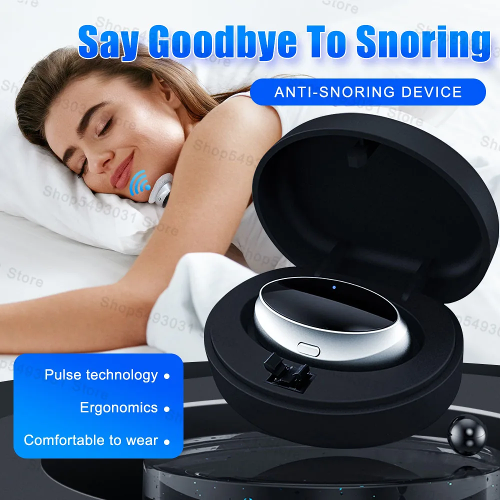 Smart Anti Snoring Device EMS Low Frequency Pulse Noise Reduction Muscle Stimulator Sleep Aid Snoring Stopper Anti-snoring