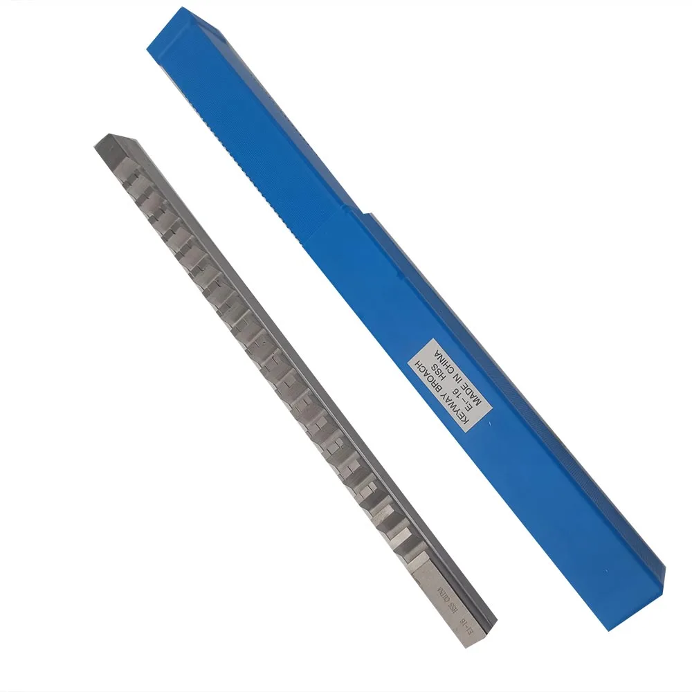 Push-Type Keyway Broach 16มม.E ขนาดเมตริก Broaches เจาะเครื่องมือสำหรับ CNC Router เครื่องมือสำหรับ CNC Router โลหะ