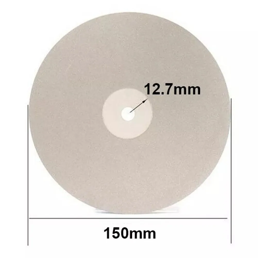 Disque de meulage revêtu de diamant, tour plat, meules pour affûter et polir les bijoux, grain 80 ~ 150, 4 en effet 3000mm, 6 po, 100mm