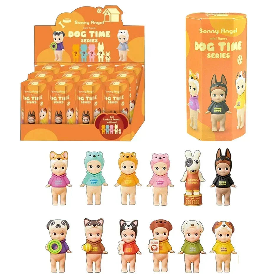 Kawaii Sonny Angel Mofusand Hippers Mini Figure Blind Box Dog Time Dreaming Animal Series Cartoon Doll Model for Kids Christmas