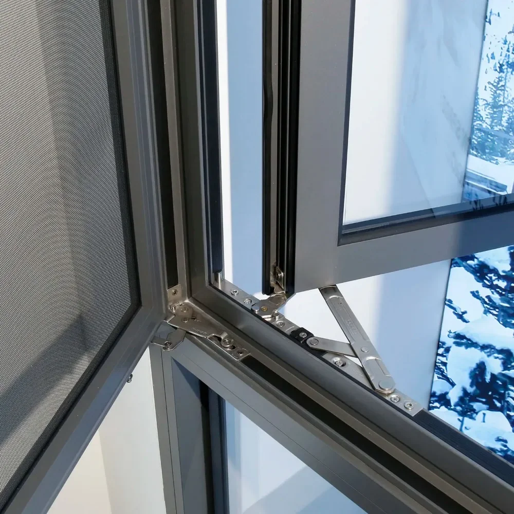 Sixinalu Casement Window Building Material Double Glazed Clear Windows Aluminum Profile Home Decor Customize Modern Design