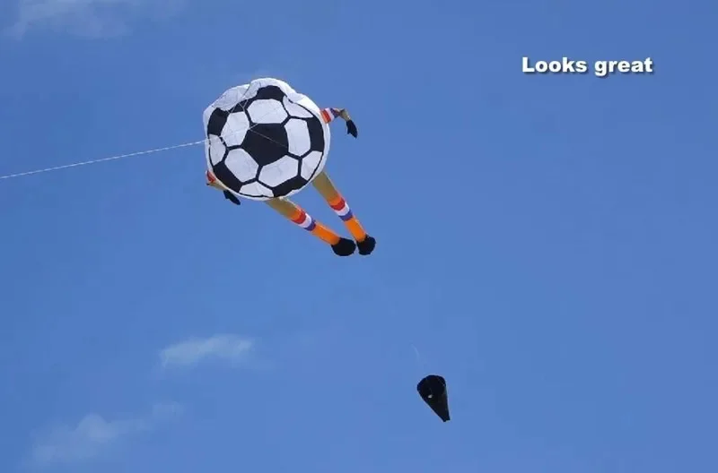 free shipping football kite large soft kites flying for adults nylon kites windsocks kitesurf equipment outdoor games Puppy fun